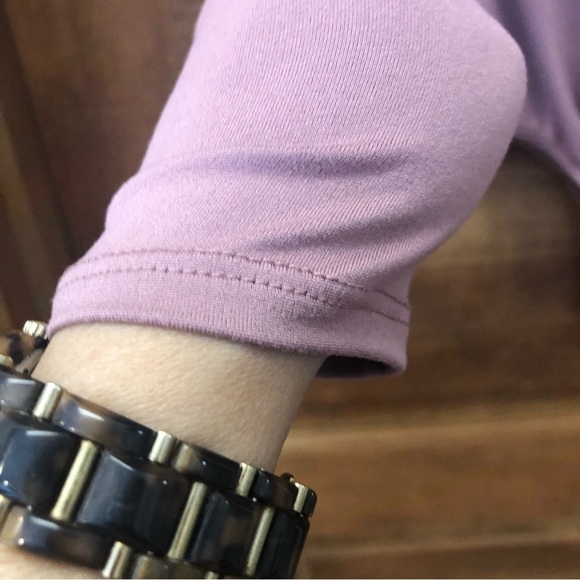 Buckle/Willow & Root Front Tie Long Sleeve Bodysuit Pink Mauve Women’s Size S - Picture 5 of 11